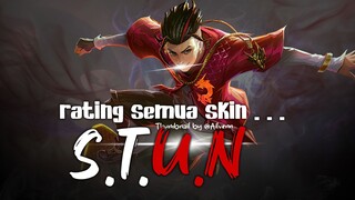 RATING SEMUA SKIN S.T.U.N YANG ADA DI MOBILE LEGEND ❗