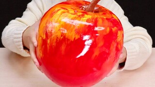 [DIY][ASMR]Slime apel raksasa & manusia saja terbuat dari lem busa