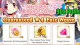 Guaranteed 4 star Girl + 90 Premium Fate Weave Pulls | Special Pull Week | Madoka's Birthday Party