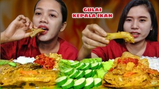 MUKBANG GULAI KEPALA IKAN DAN LALAPAN PETAI, GULAI PADANG BUATAN SENDIRI | MUKBANG INDONESIA.