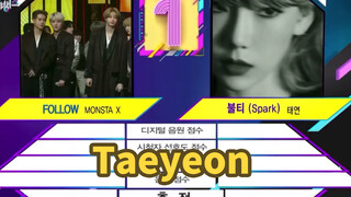 "Spark" - Tae Yeon chiếm vị trí đầu bảng ở ba đài lớn!