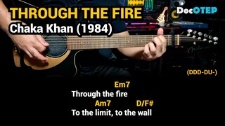 Through the Fire - Chaka Khan (1984) Easy Guitar Chords Tutorial with Lyrics Part 2 SHORTS REELS