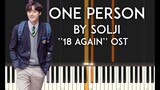 One Person [한사람] by 솔지 (Solji) Synthesia piano tutorial [18 Again OST ] with free sheet music