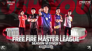 Para Master Bersiap Menuju Arena Pertempuran - Free Fire Master League Season VI Divisi 1