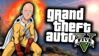 GTA 5 Mod Indonesia - SAITAMA 'ONE PUNCH MAN' Bantai Orang di Los Santos