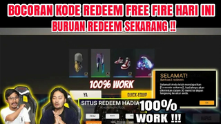 BONGKAR 4 KODE REDEEM FREE FIRE TERBARU 2021 HARI INI || 100% WORK !!