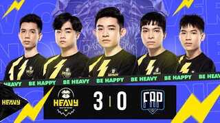 Heavy Liên Quân Trở Lại Mạnh Mẽ Với 3 Trận Thắng Trước Team FAP Esports | HEAVY