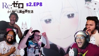 WORST DEATH AND BEST RELEIVE RE ZERO SEASON 2 EPISODE 8 BEST REACTION COMPILATION