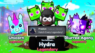 🤑When Preston Says HATCH EVERY LEGENDARY in Pet Simulator X...(Roblox)