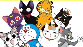 8 classic cat anime characters, how many do you know? Are there any from your childhood?