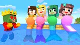 Monster School :  Baby Zombie x Squid Game Doll Become Mermaid - Minecraft Animation