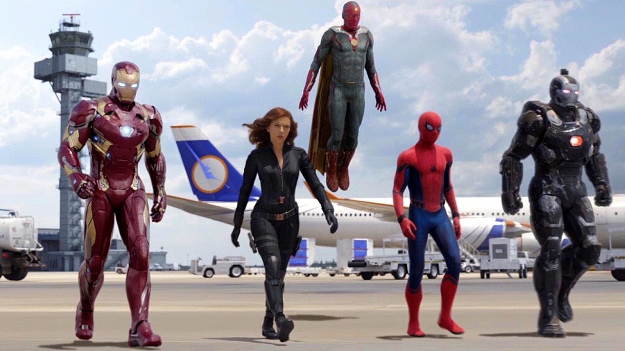 Team Iron Man vs Team Cap - Airport Battle Scene - Captain America: Civil  War - Movie CLIP HD - Bilibili