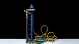 Immerse yourself in the LEGO roller coaster in a fixed format, sit tight and support it! Departure