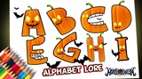 Hướng dẫn vẽ Alphabet Lore theo phong cách Bí ngô Halloween | Peter Roblox Drawing