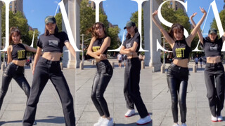 【LISA】纽约大学在校生早晨的LALISA打卡！味儿超正双人翻跳带你一起love lisa