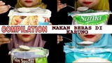 RAW RICE EATING|| COMPILATION RAW RICE  |MAKAN BERAS DIKARUNG PLASTIK PAKE CENTONG|ASMR INDONESIA