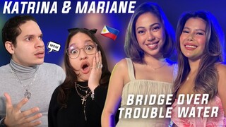 Waleska & Efra react to Katrina Velarde & Mariane Osable - Bridge Over Trouble Water (COVER)