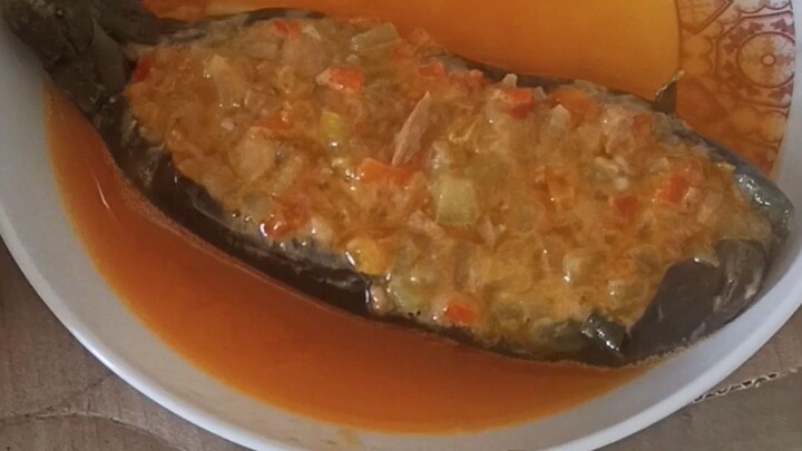 tortang talong w/tuna