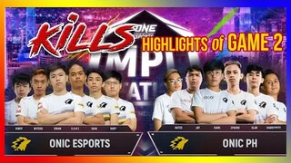 CIVIL WAR of ONIC ESPORTS GAME 2 - ONE ESPORTS MPL INVITATIONAL | MLBB