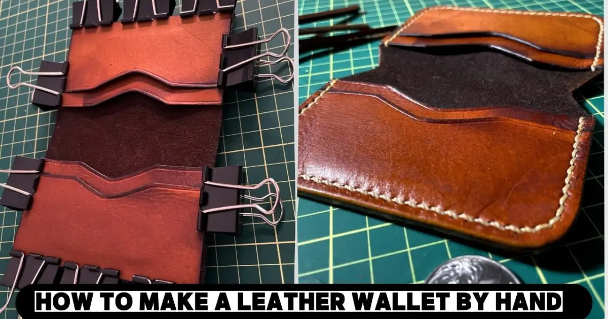 Making a Handmade Leather Wallet How to make a leather wallet Step by