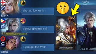 AAMON "NO SKIN" PRANK IN HIGH RANK!!🤫 - AAMON NEW SOUL VESSELS SKIN "VESSEL OF DECEIT" RANK GAMEPLAY