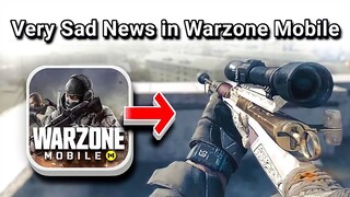 This is Very Sad News in Warzone Mobile