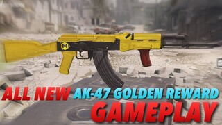 *NEW* AK-47 Golden Reward Skin Overview And Gameplay | COD MOBILE
