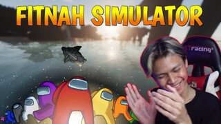 OH BEGINI RASANYA MAIN GAME FITNAH SIMULATOR... Nih yang request ! AMONG US #1