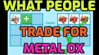 WHAT PEOPLE TRADE FOR METAL OX ADOPT ME LUNAR UPDATE (NEEDED FOR NEON METAL OX, MEGA NEON METAL OX)