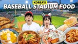 I Tried Foods in a Korean Baseball Stadium