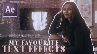 my favourite text effects || after effects tutorial