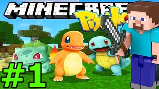 Minecraft Pixelmon Tập 1 - Bắt Đầu Hành Trình Huyền Thoại Thu Phục Charmander - Thành EJ Game