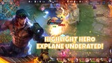 [ TA ] HIGHLIGHT HERO EXPLANE UNDERRATED 🗿 - MOBILE LEGENDS
