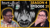 THE RUMBLING! | Attack on Titan Season 4 Part 2 Episode 21 Reaction