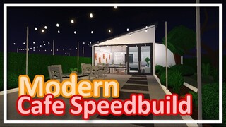 [ 41k NO GAMEPASS ] Modern Aesthetic Cafe // Roblox Bloxburg Speedbuild