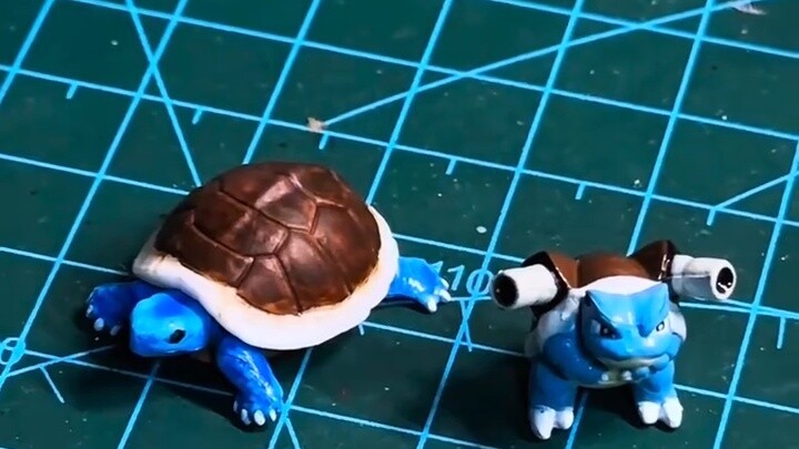 Ubah model rakitan Ground Turtle milik Hunter Team menjadi Mechanical Blastoise dari Pokémon