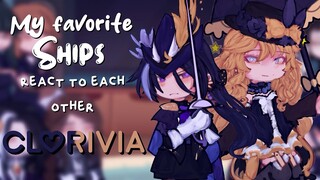 ﾐ☁️❝ ☾- "My favorite ships react to each other ,, // Part 1/4 // Clorivia ⚔️☂️ // Genshin Impact