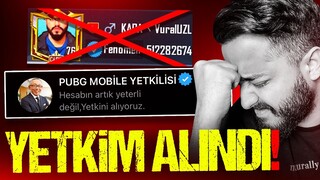 OHA! YETERSİZLİK SEBEBİYLE OYUN TARAFINDAN VERİLEN YETKİM GERİ ALINDI! (ÇOK ÜZGÜNÜM) PUBG Mobile