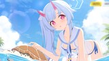 [Chinese subtitles] Teacher, are you blushing? ----Azure File Swimsuit Qianshi live2D