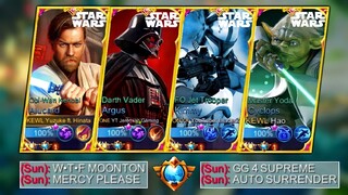 4 New Revamp Star Wars Skin in One Team! 😱 | 10x Savage Super Aggressive Team! 🔥 (Enemy Shocked!