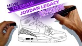 Air Jordan Legacy 312 - 如何绘制