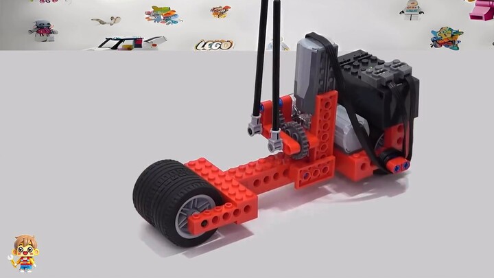 Mobil Lego menantang batas jembatan sempit!