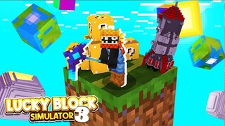 RAHASIA LUCKYBLOCK MENUJU LUAR ANGKASA! Luckyblock Simulator #3