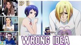 Aina and Kouhei Eavesdropping Chisa and Iori | Grand Blue - Raction Mashup