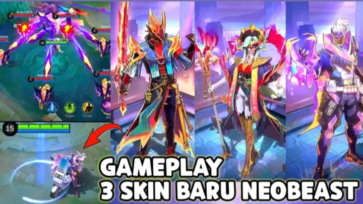 3 SKIN BARU NEOBEAST GAMEPLAY ! LING, BRODY, PHARSA NEOBEASTS TERBARU