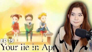 i will not cry again...aha ha | Your Lie in April Episode 19 Reaction - first time watching!