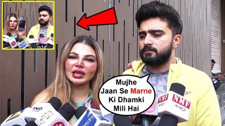 Rakhi Sawant CRYING 😢 For Adil Khan Gets Threat ⚠️ Message From Bishnoi Gang 🔪