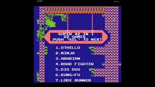 42-in-1, Dig Dug (NES) - Game Over. John NESS