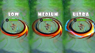 Fanny NEW Attack on Titan | Mikasa Skin in Different Graphics Settings