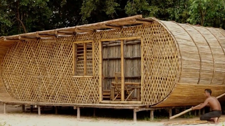 Kerajinan Tangan|Membangun Rumah Kayu dengan Bambu